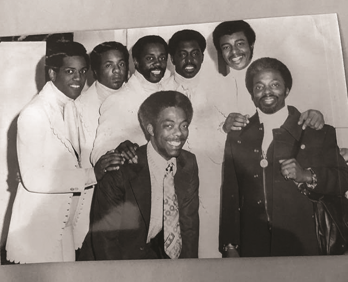 Joe Schaffner with The Temptations 