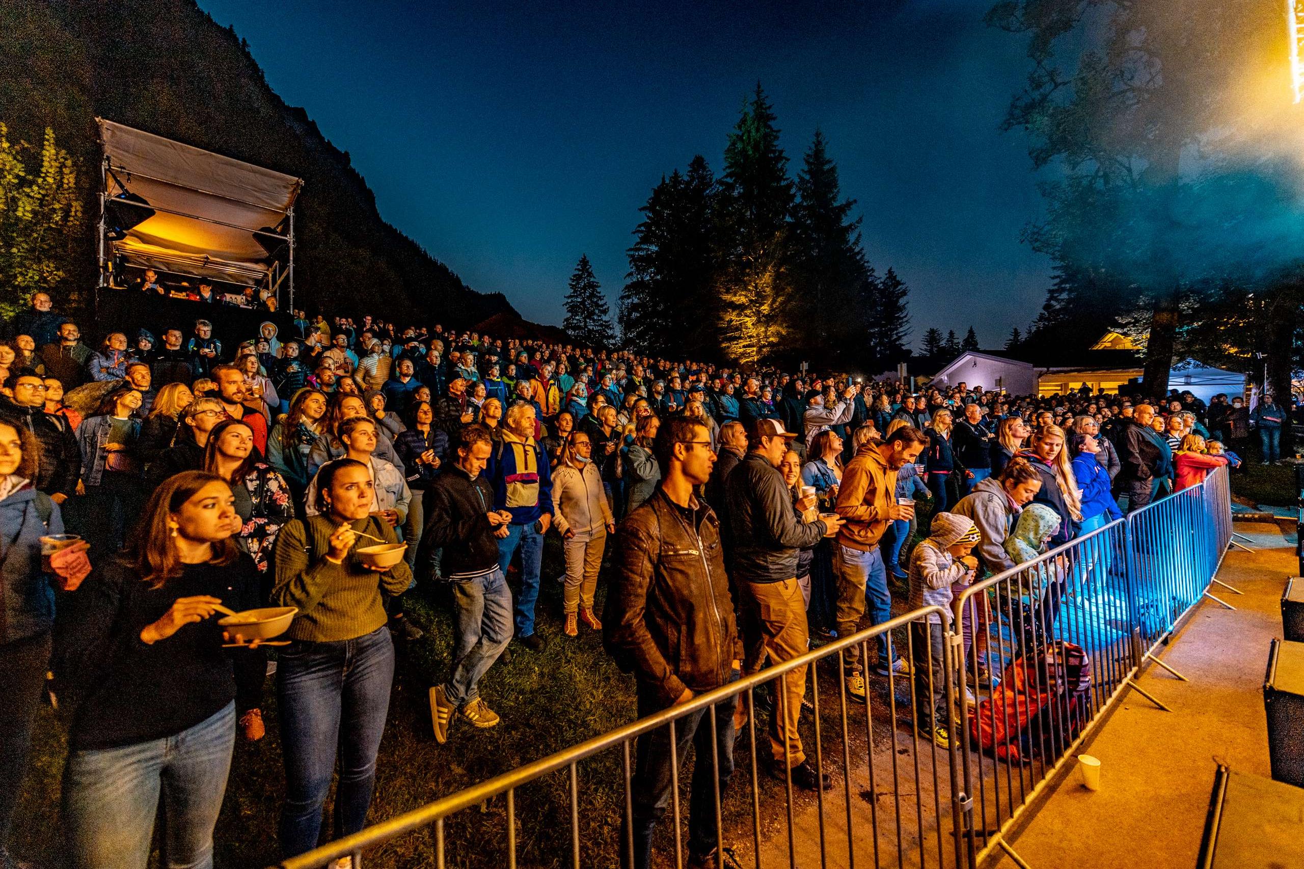 The venue was divided into four sectors.