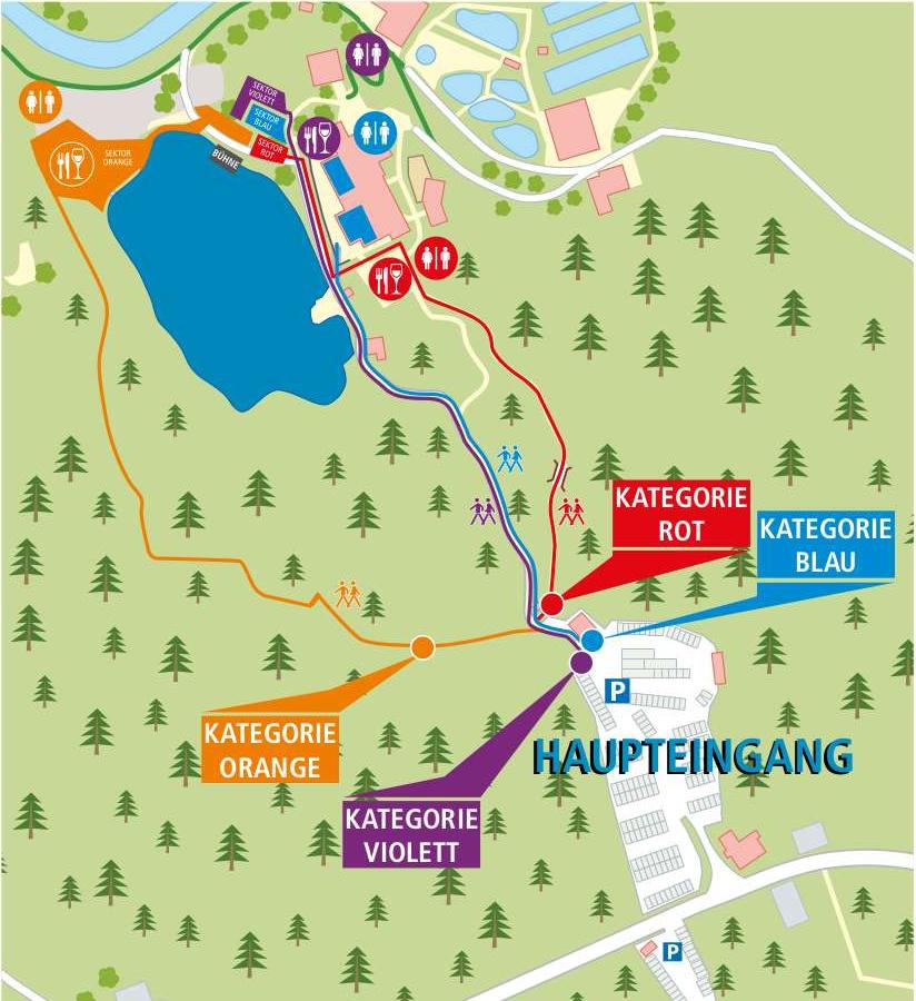 Concerts at Blausee, Switzerland.