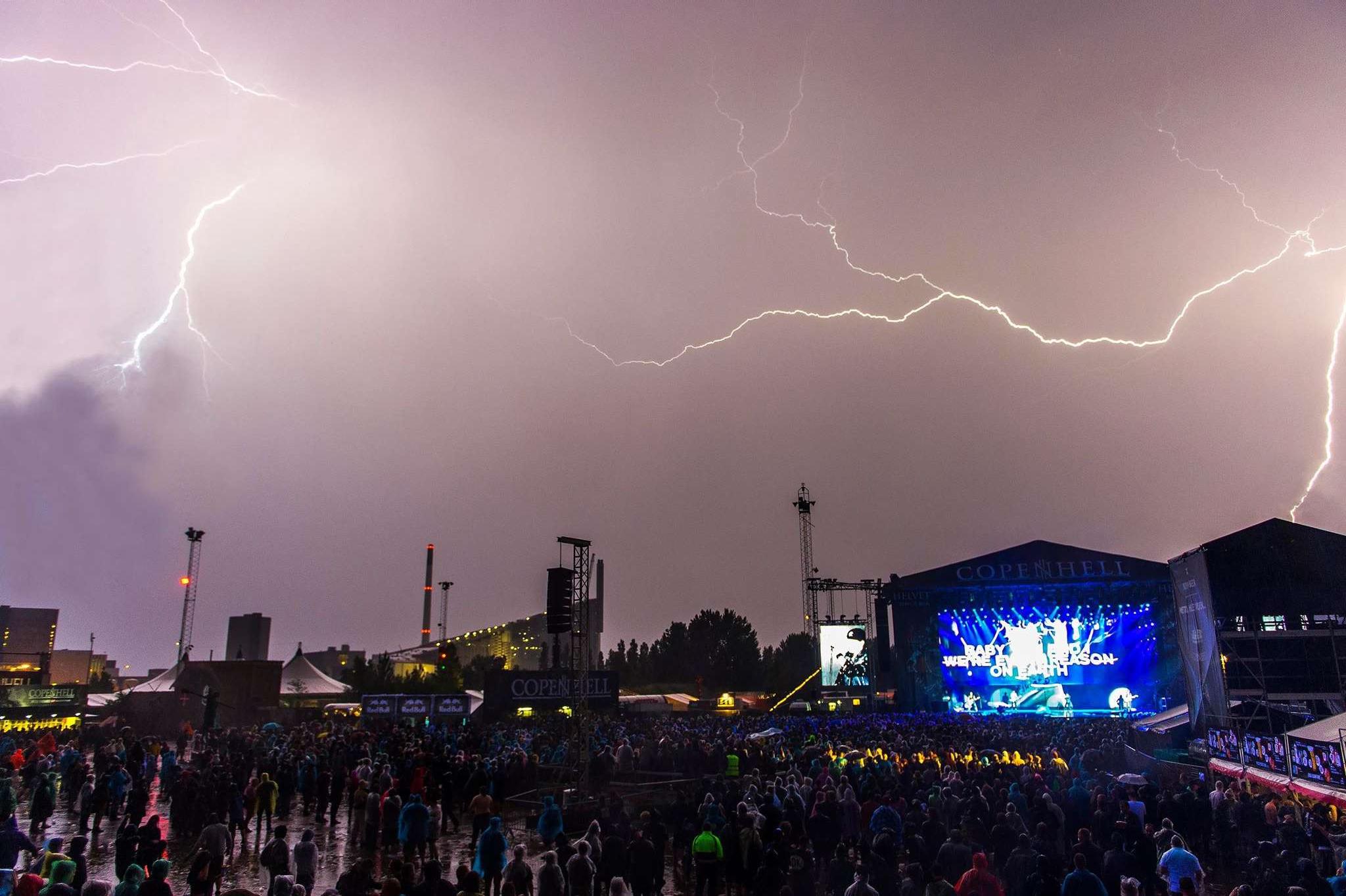 The Scorpions peformed during a proper thunderstorm at Copenhell 2016