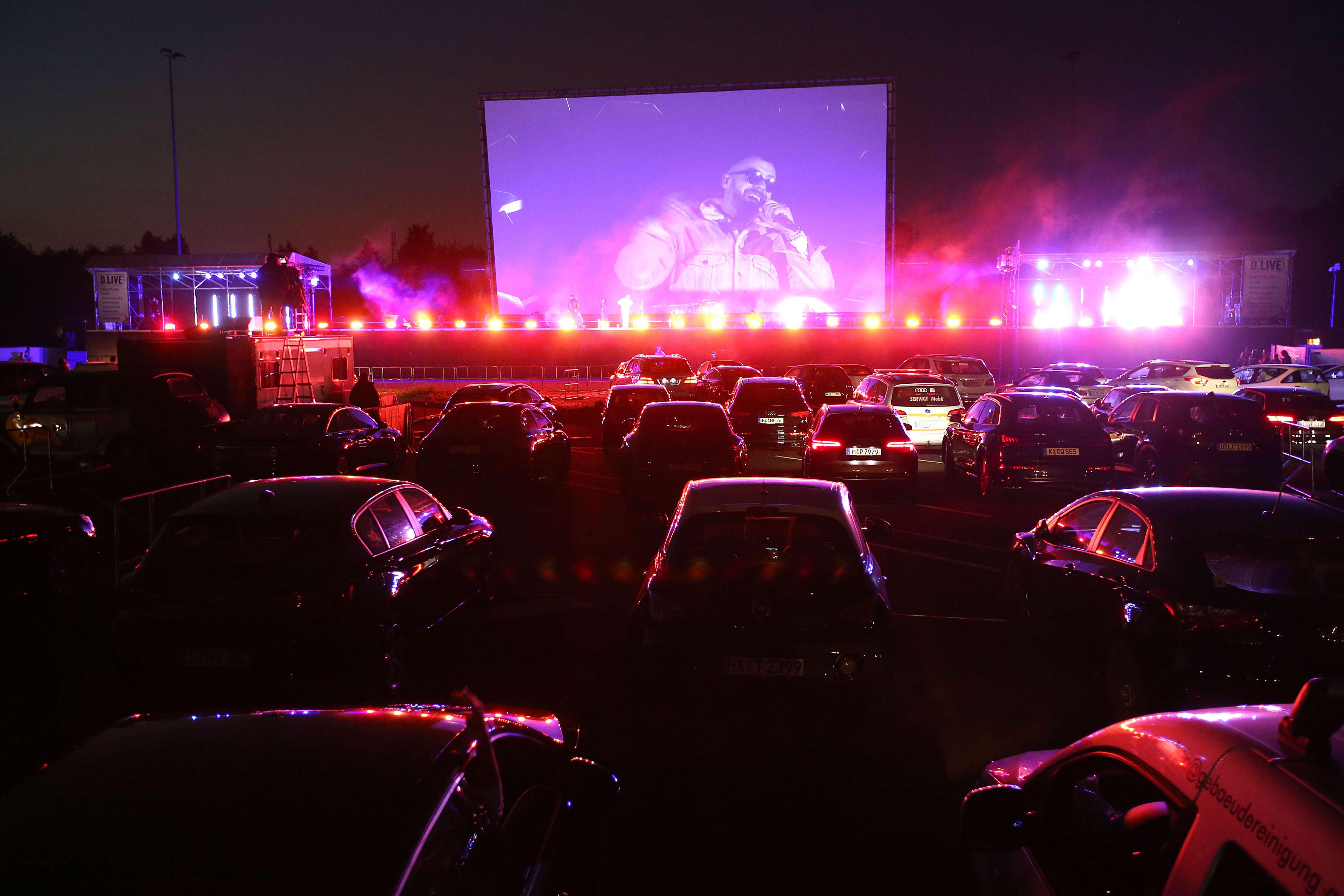 Sido at the drive-in theater