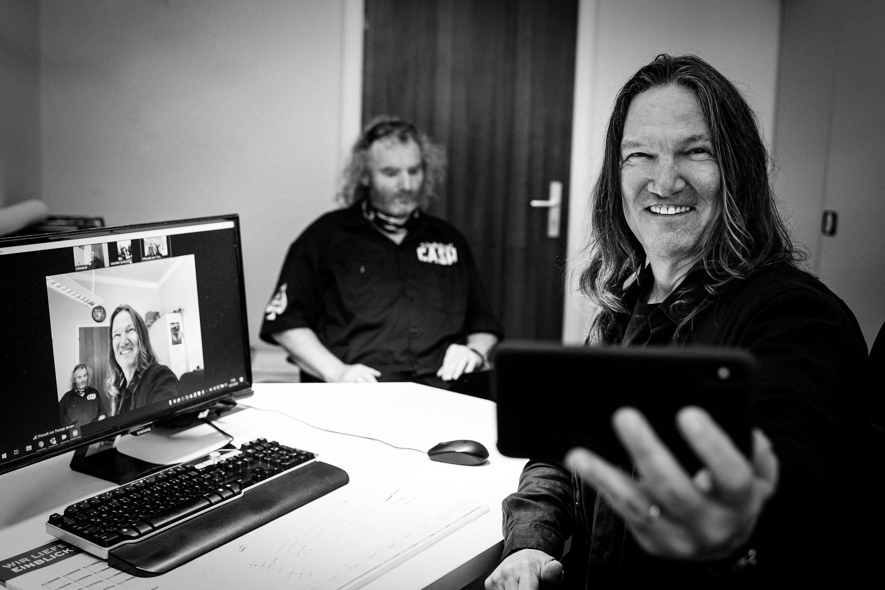 Wacken co-founders Thomas Jensen (front) and Holger Hübner