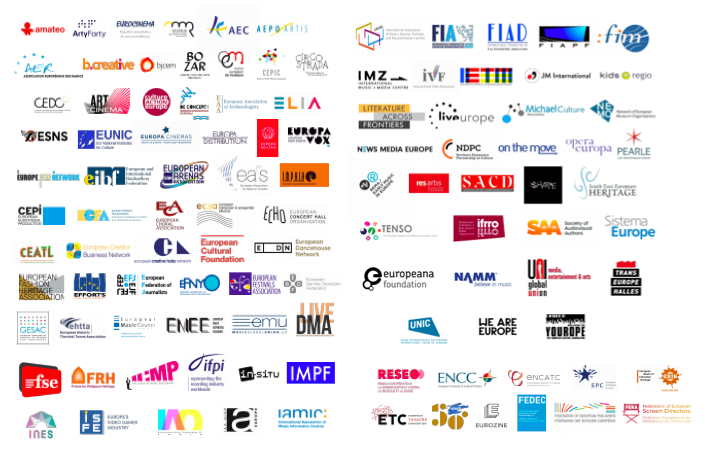 110 cultural organizations co-signed a letter to the EU Commission.