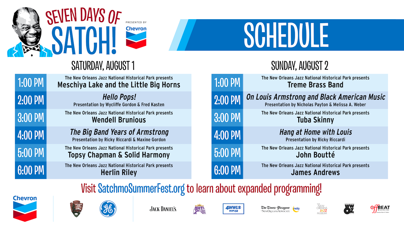 seven days of satch schedule