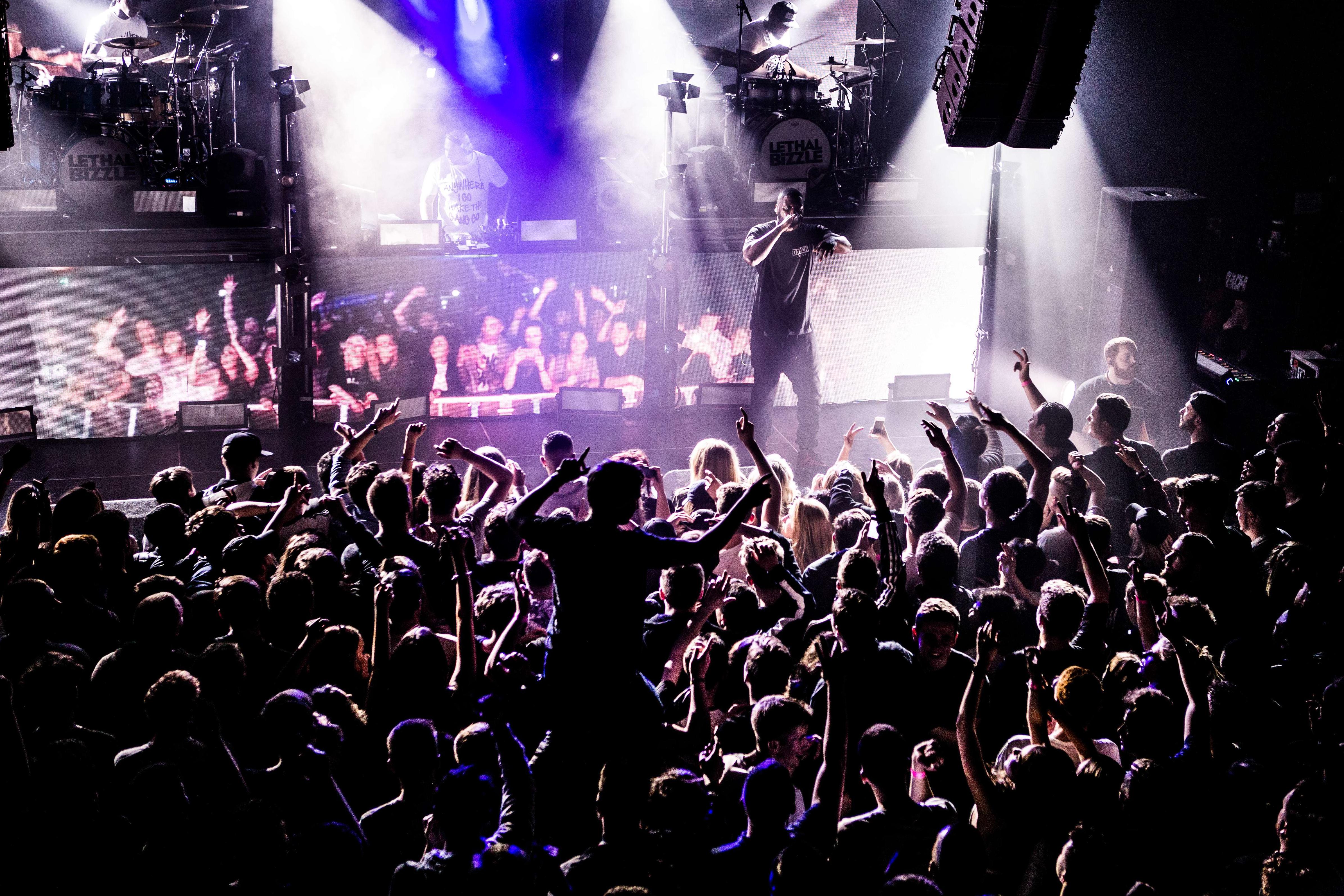 Lethal Bizzle performs at the Tramshed in Cardiff, Wales, April 30, 2016.