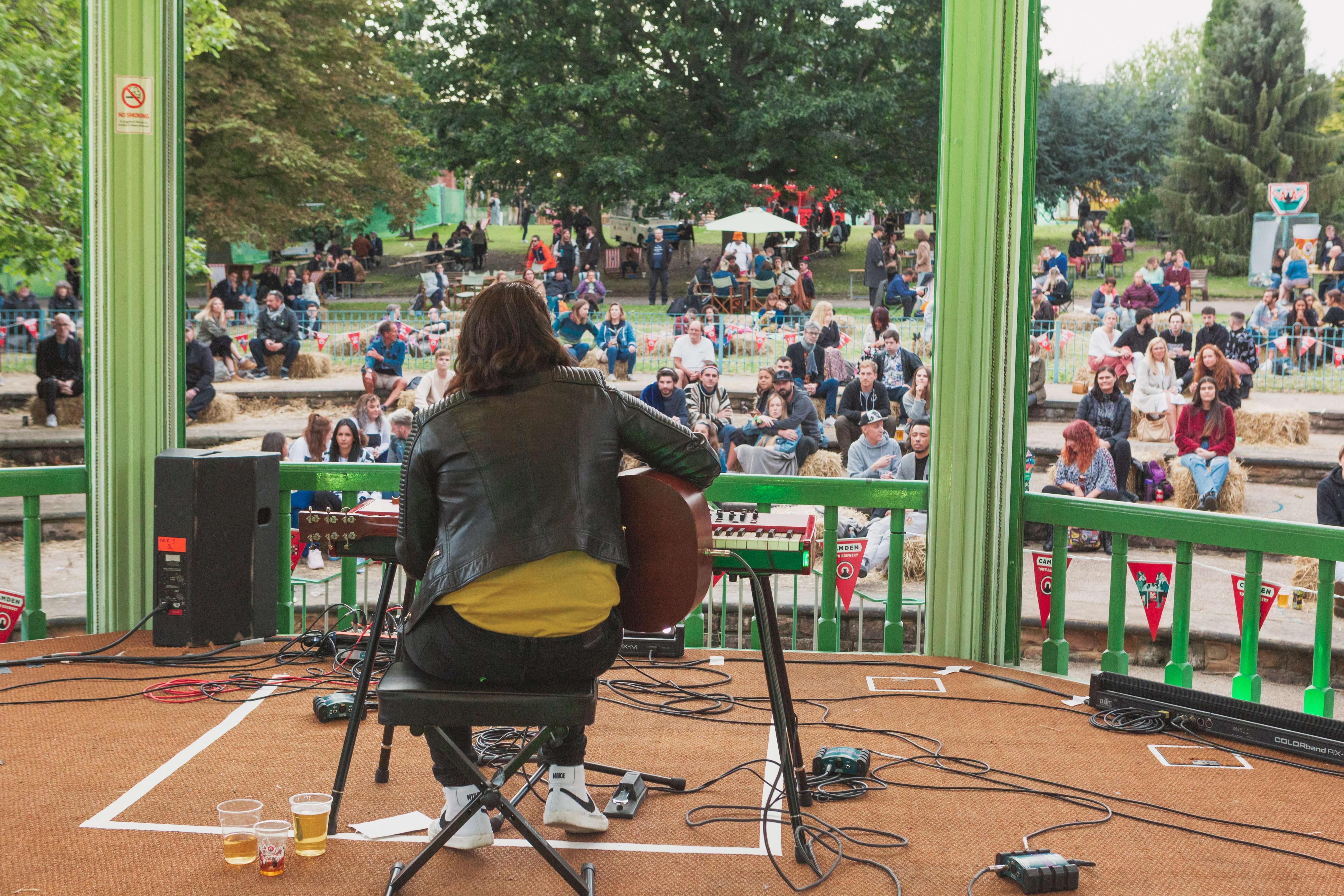 DHP Family turned a bandstand in Nottingham into a concert location in line with government restrictions.