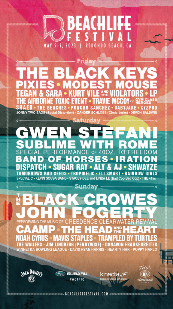 BeachLife Festival Announces Black Keys, Gwen Stefani, Black Crowes May