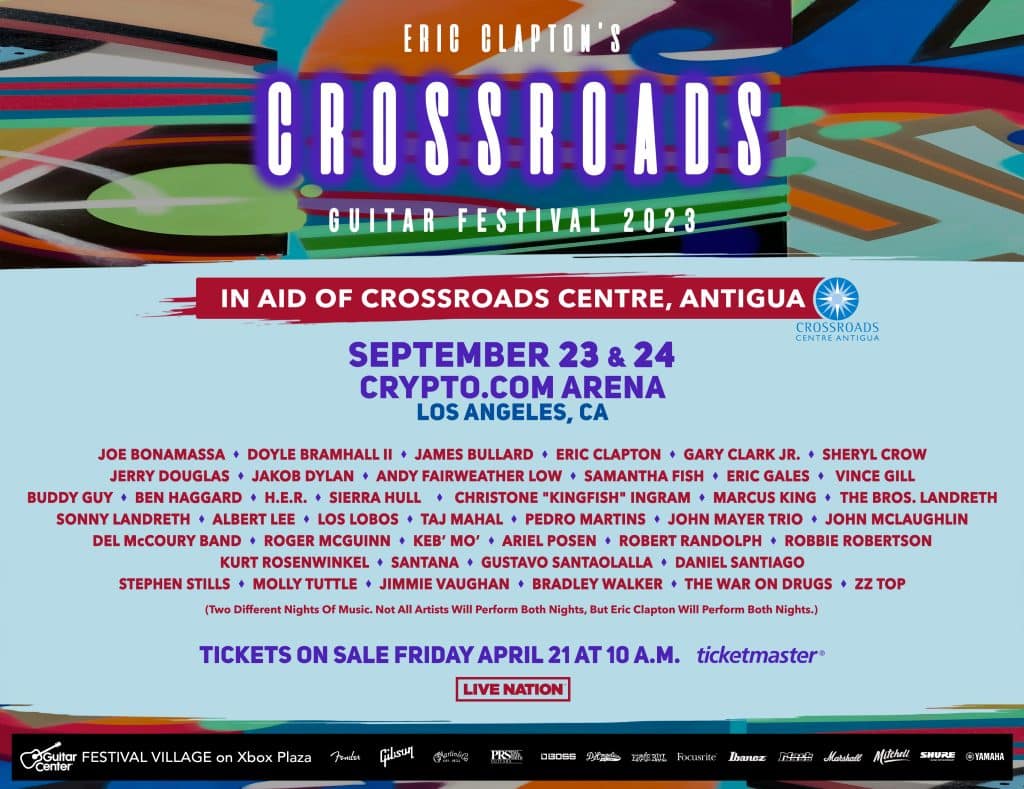 Eric Clapton Announces Lineup for Crossroads Guitar Festival in L.A