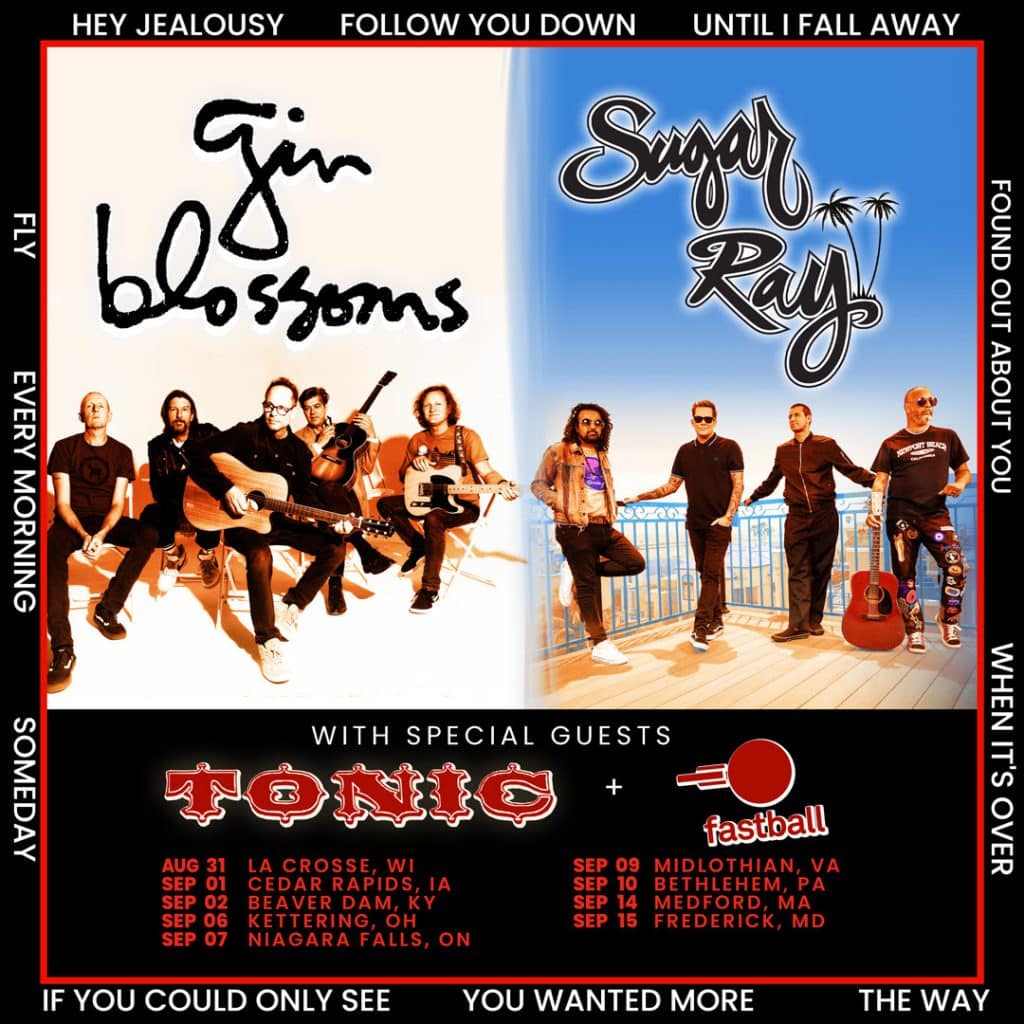 Gin Blossoms And Sugar Ray Announce CoHeadlining Summer Tour