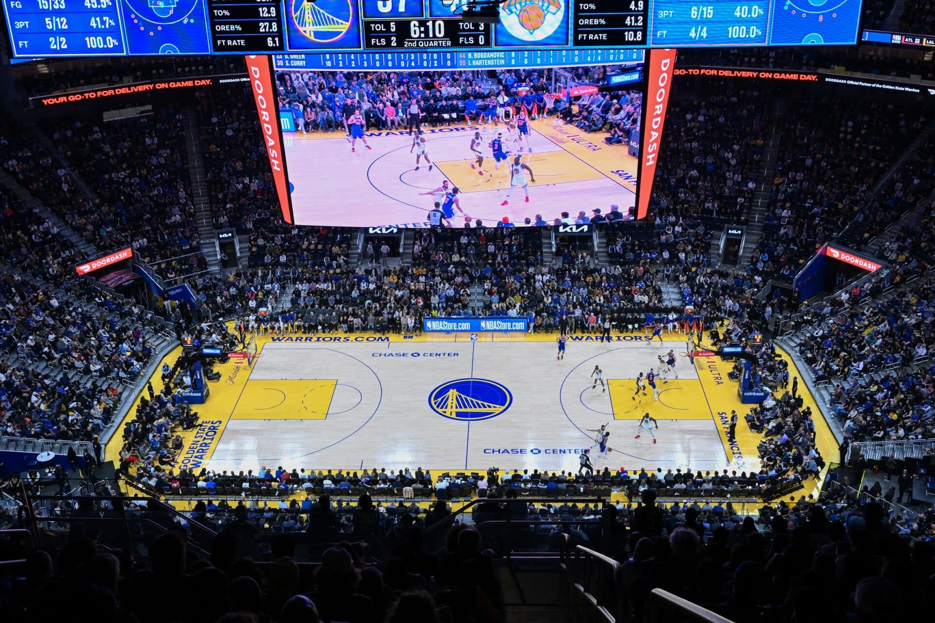 NBA : New York Knicks vs Golden Gate Warriors in San Francisco