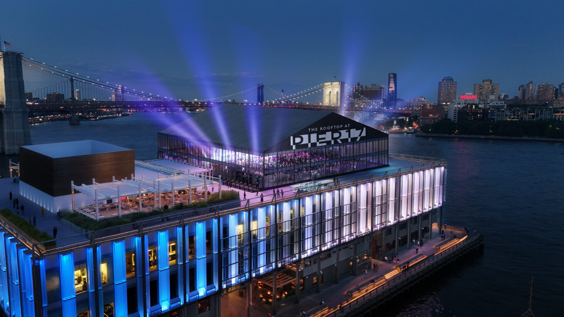Aerial The Rooftop at Pier 17 11012024 render