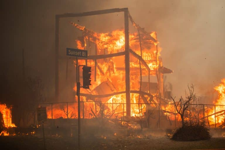 Powerful Winds Fuel Multiple Fires Across Los Angeles Area
