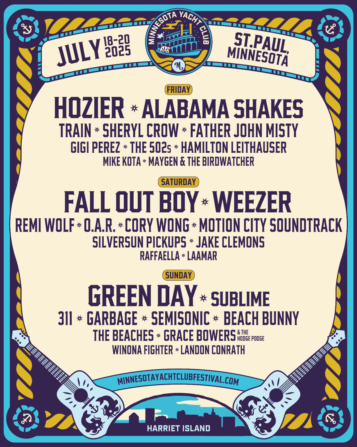 green-day-hozier-fall-out-boy-top-minnesota-yacht-club-festival