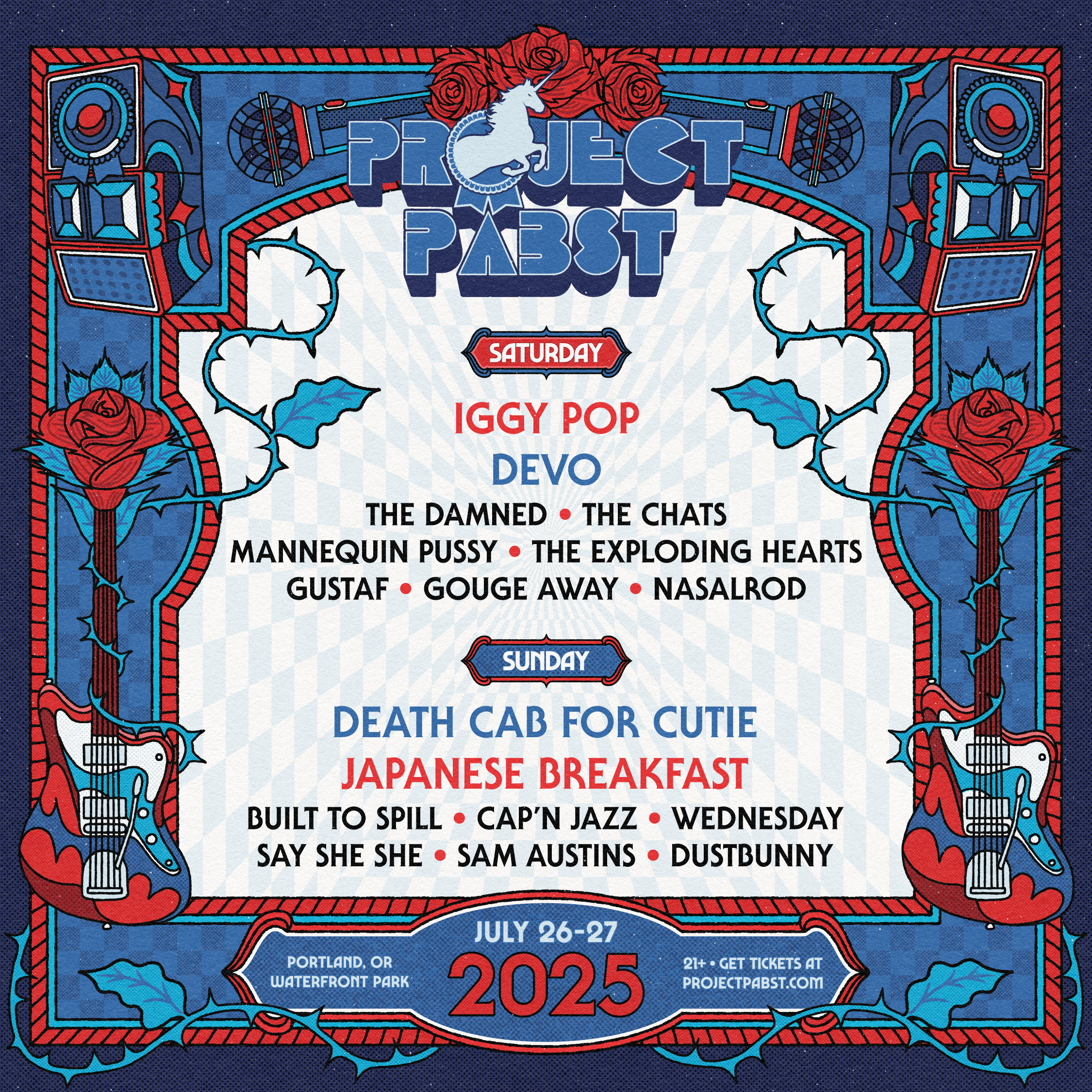 Iggy Pop, Death Cab For Cutie, Devo, Japanese Breakfast