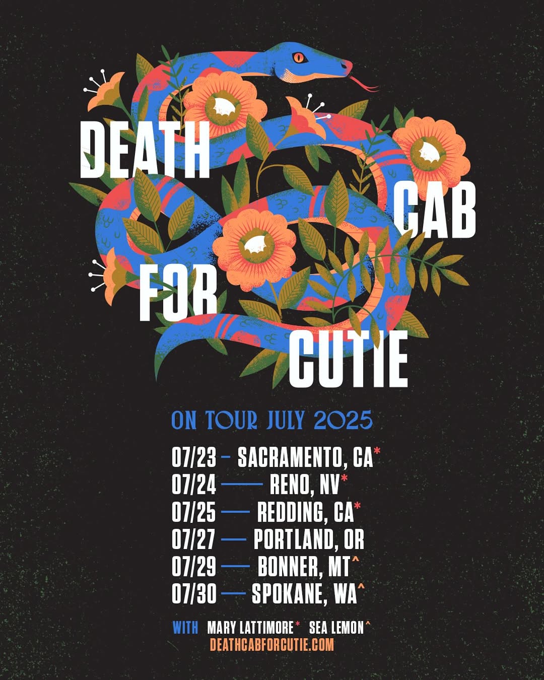death cab july 2025 dates