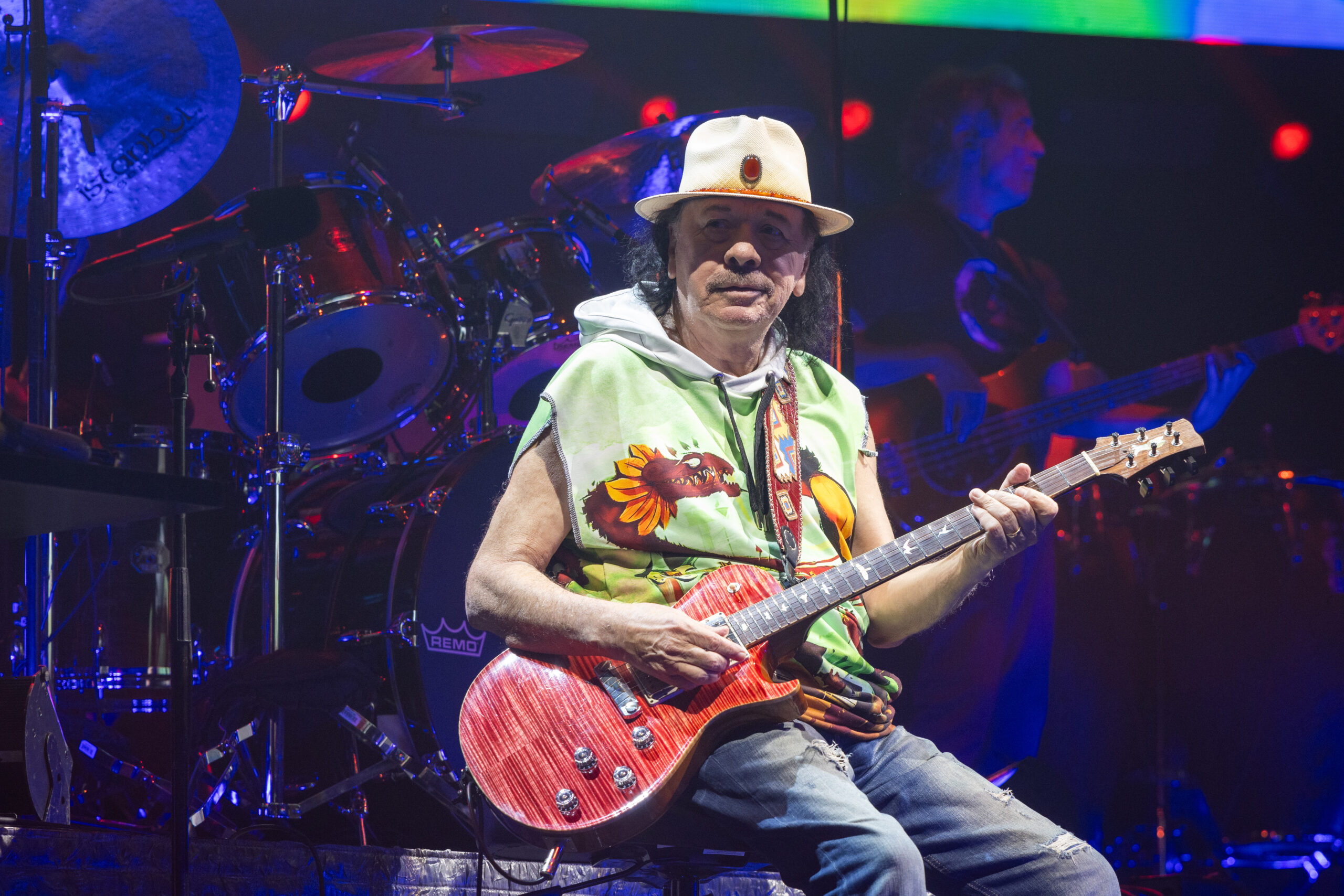 Santana Performs At Moody Center