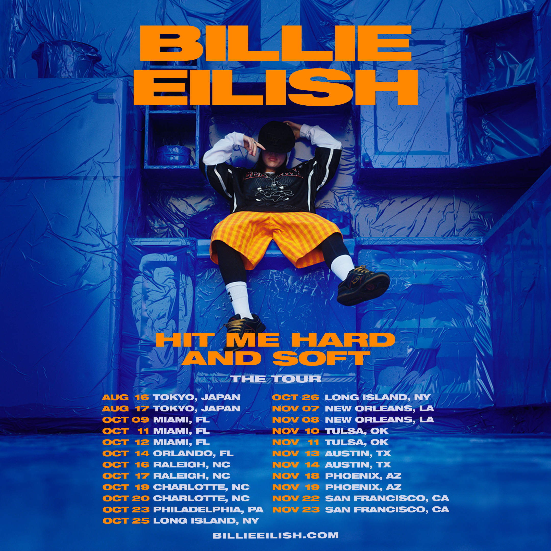 BillieEilish 2025 Japan NA Dates 2160x2160 0514