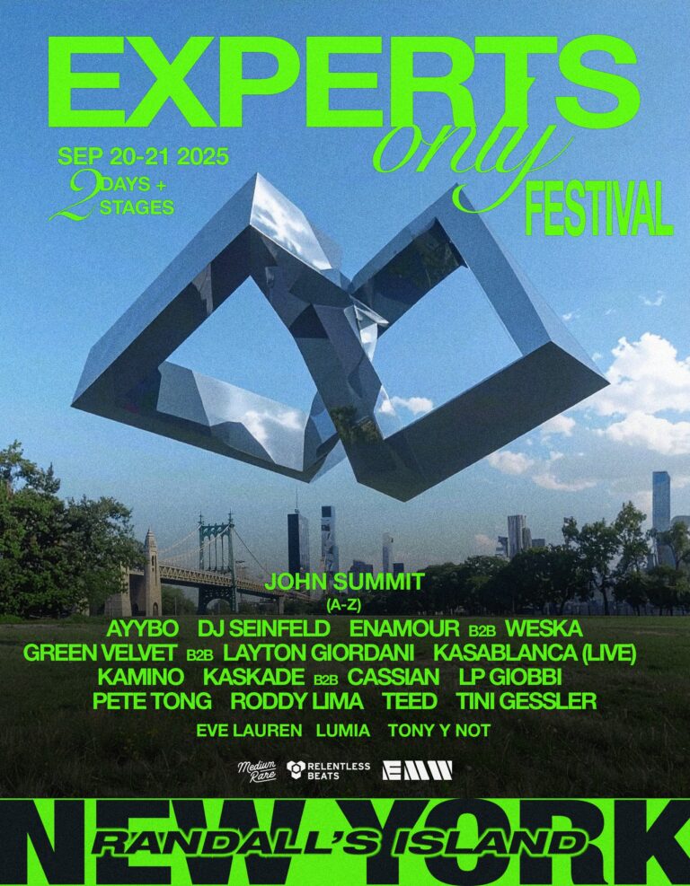 John Summit Presents Experts Only Festival NYC official admat