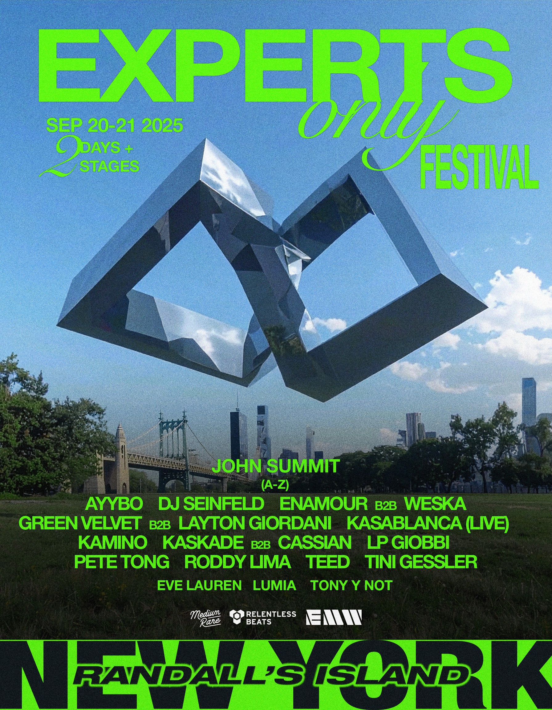 John Summit Presents Experts Only Festival NYC official admat