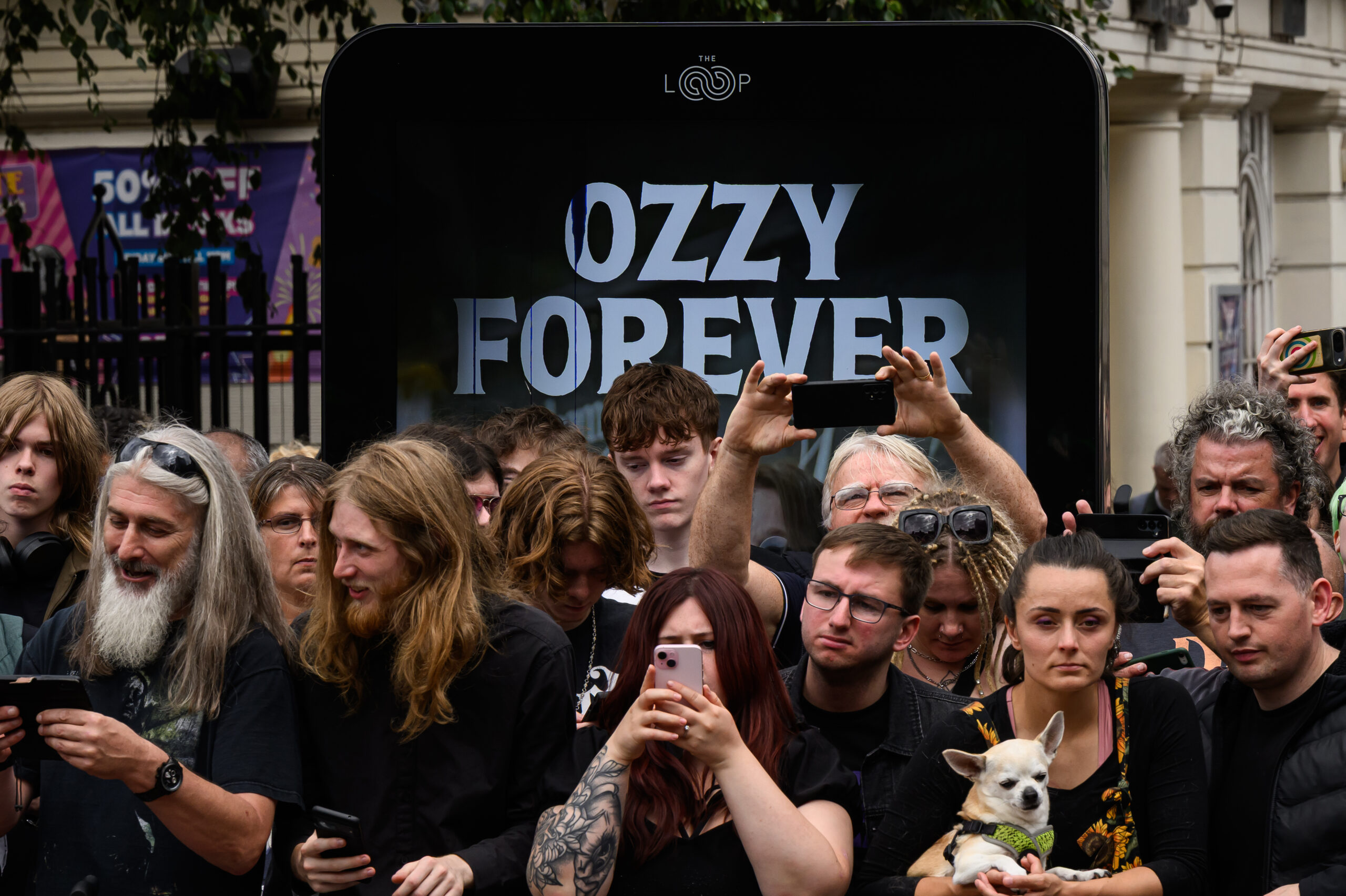 Heavy Metal Legend Ozzy Osbourne's Cortege Travels Through His Home City Of Birmingham