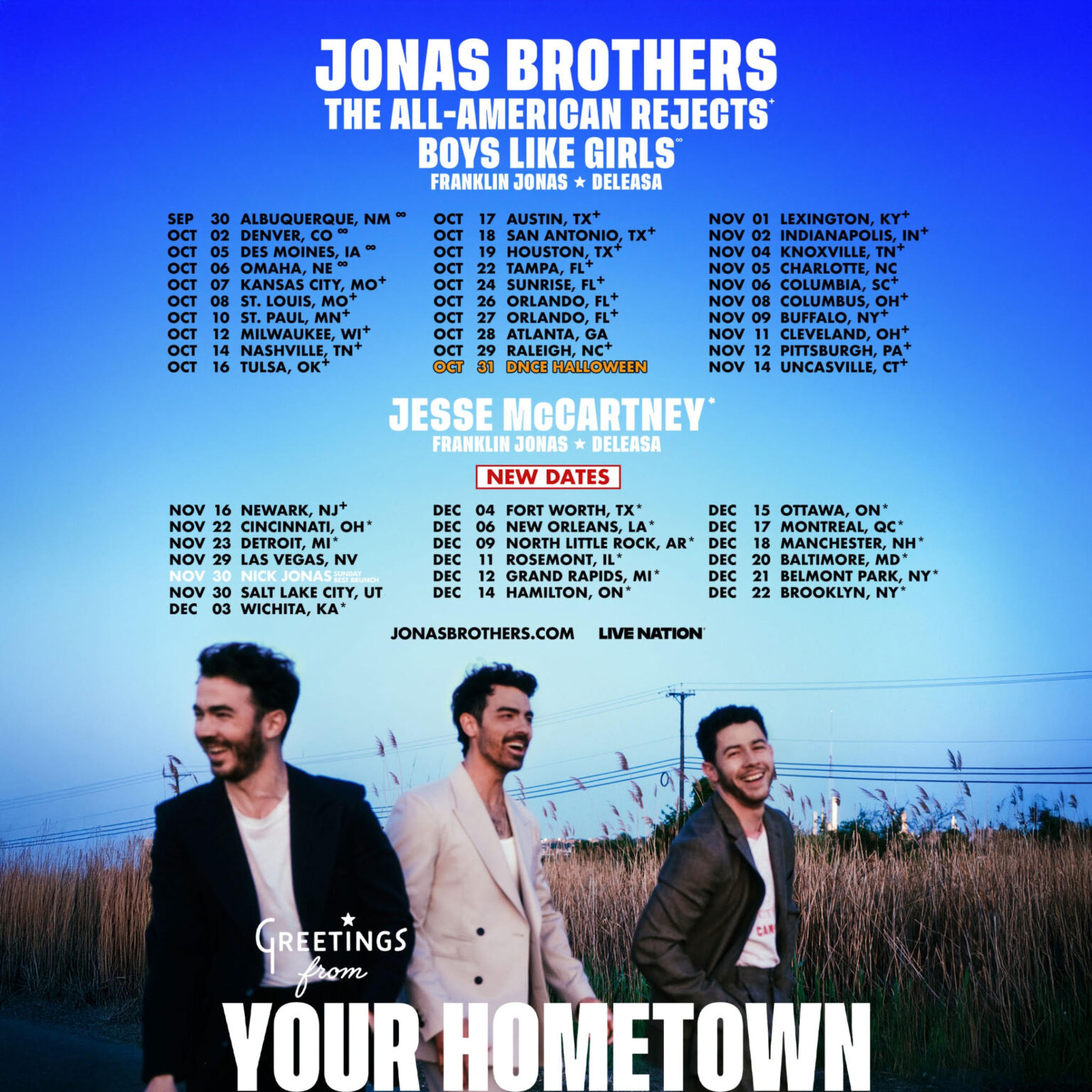 Jonas Brothers Add More Arena Dates To ‘JONAS20: Greetings From Your ...
