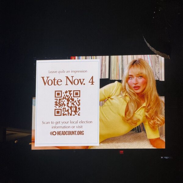 Sabrina Carpenter Video Board at Madison Square Garden