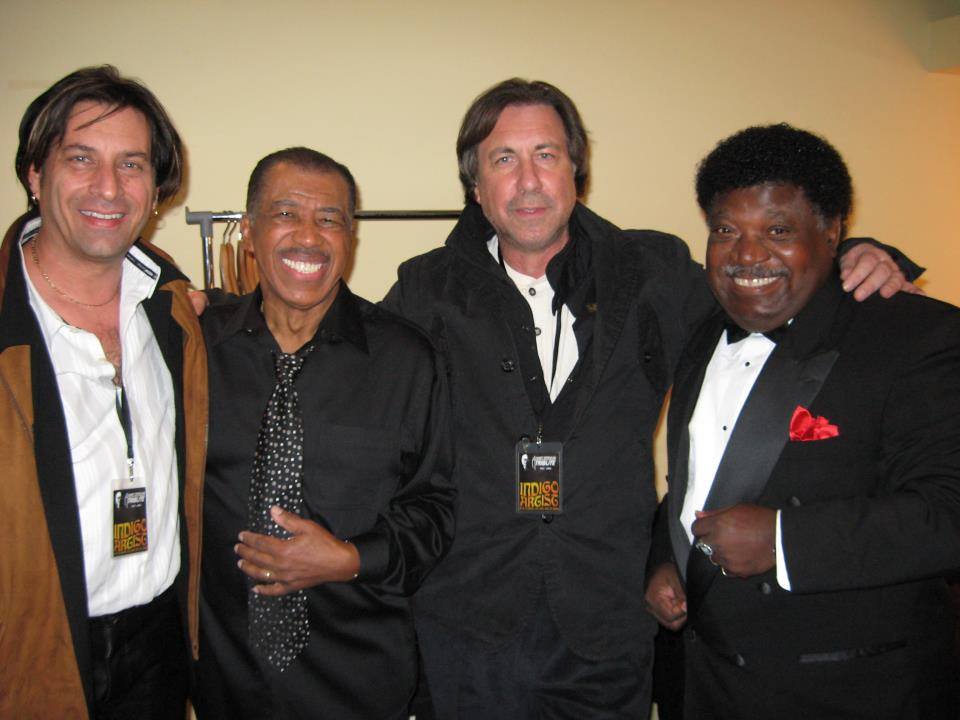 Backstge at thd O2 Arena London with Percy Sledge Ben E King and Steve Green 2007