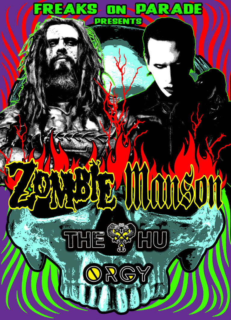 Rob Zombie & Marilyn Manson Tour Art