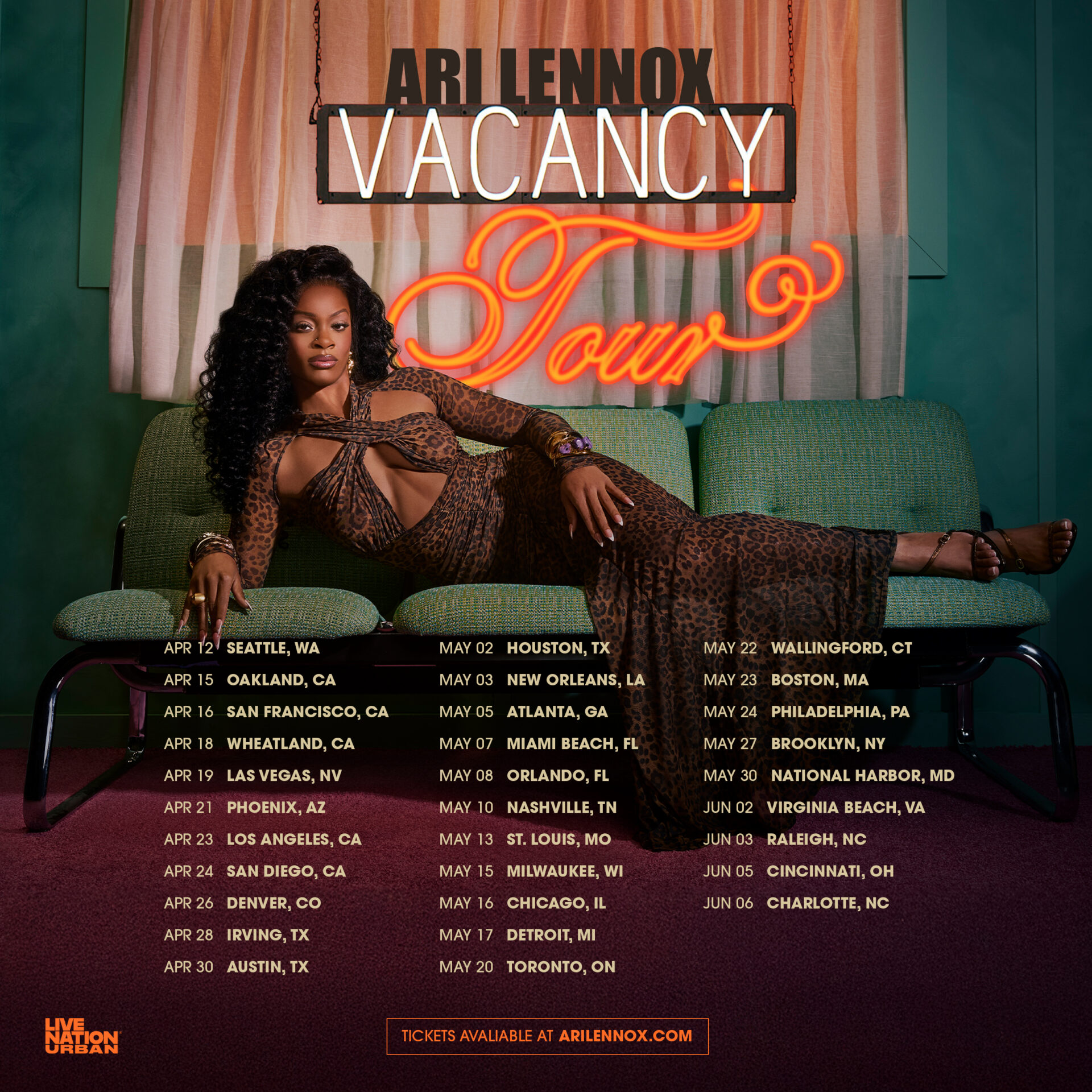 Ari Lennox 2026 Square