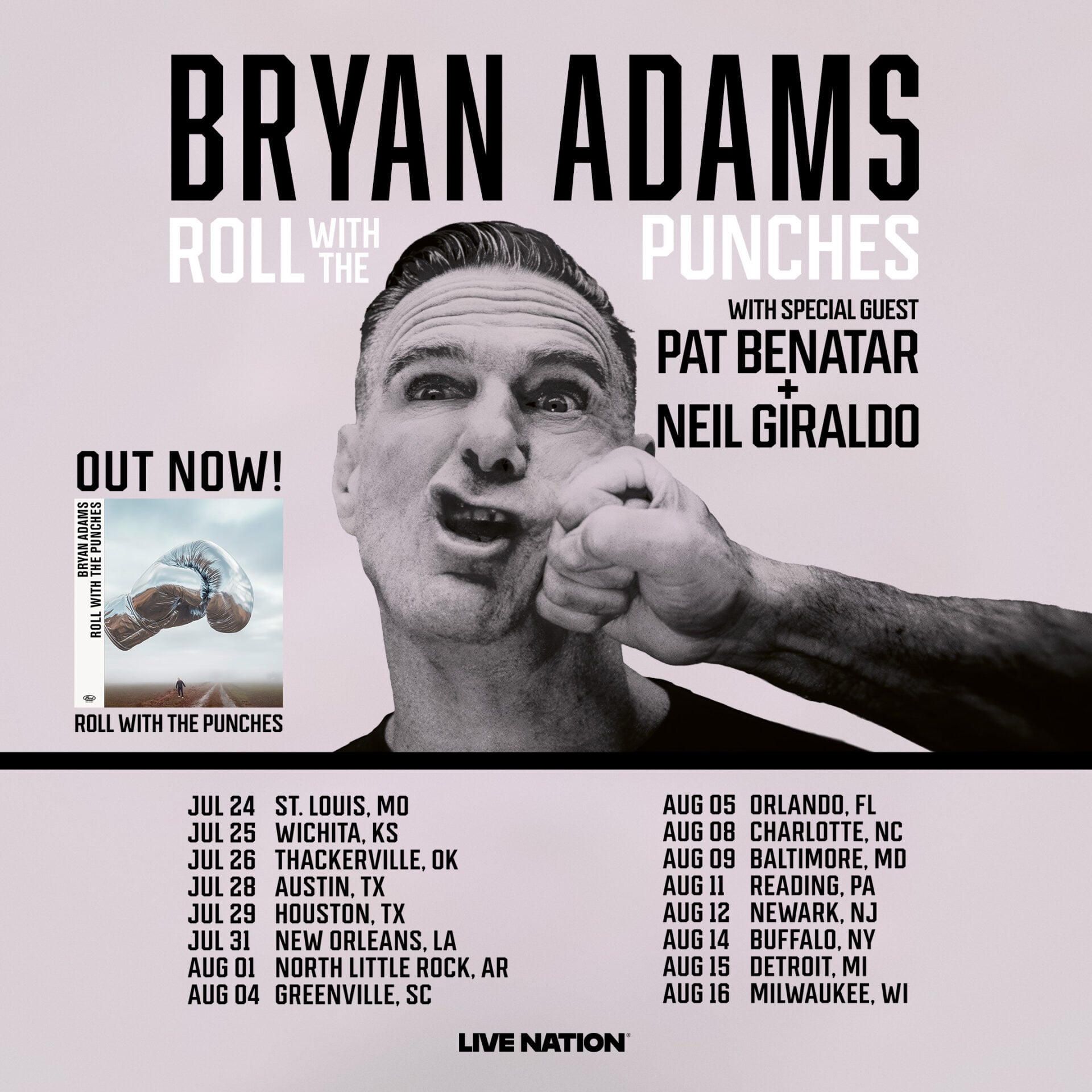 BryanAdams 2026 RWTP US Dates 2160x2160