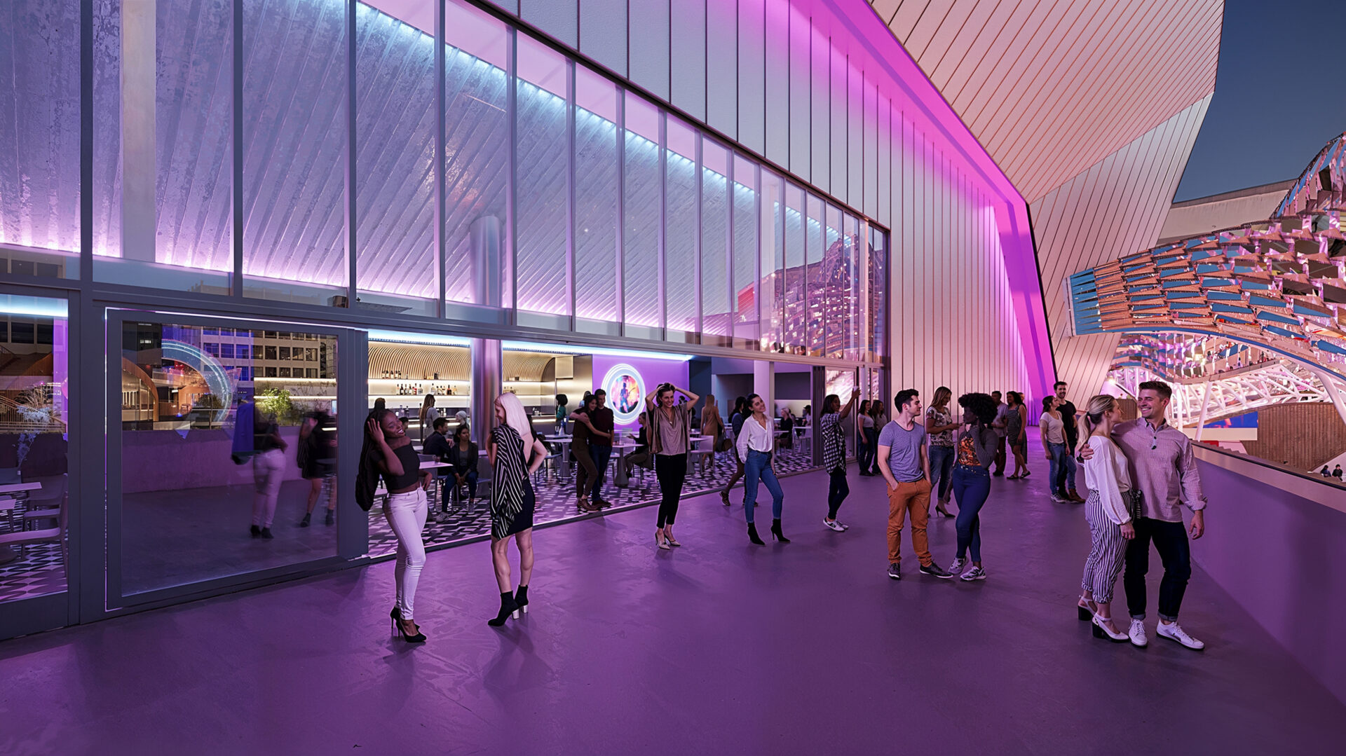 OCVIBE concert hall the gallagher club deck