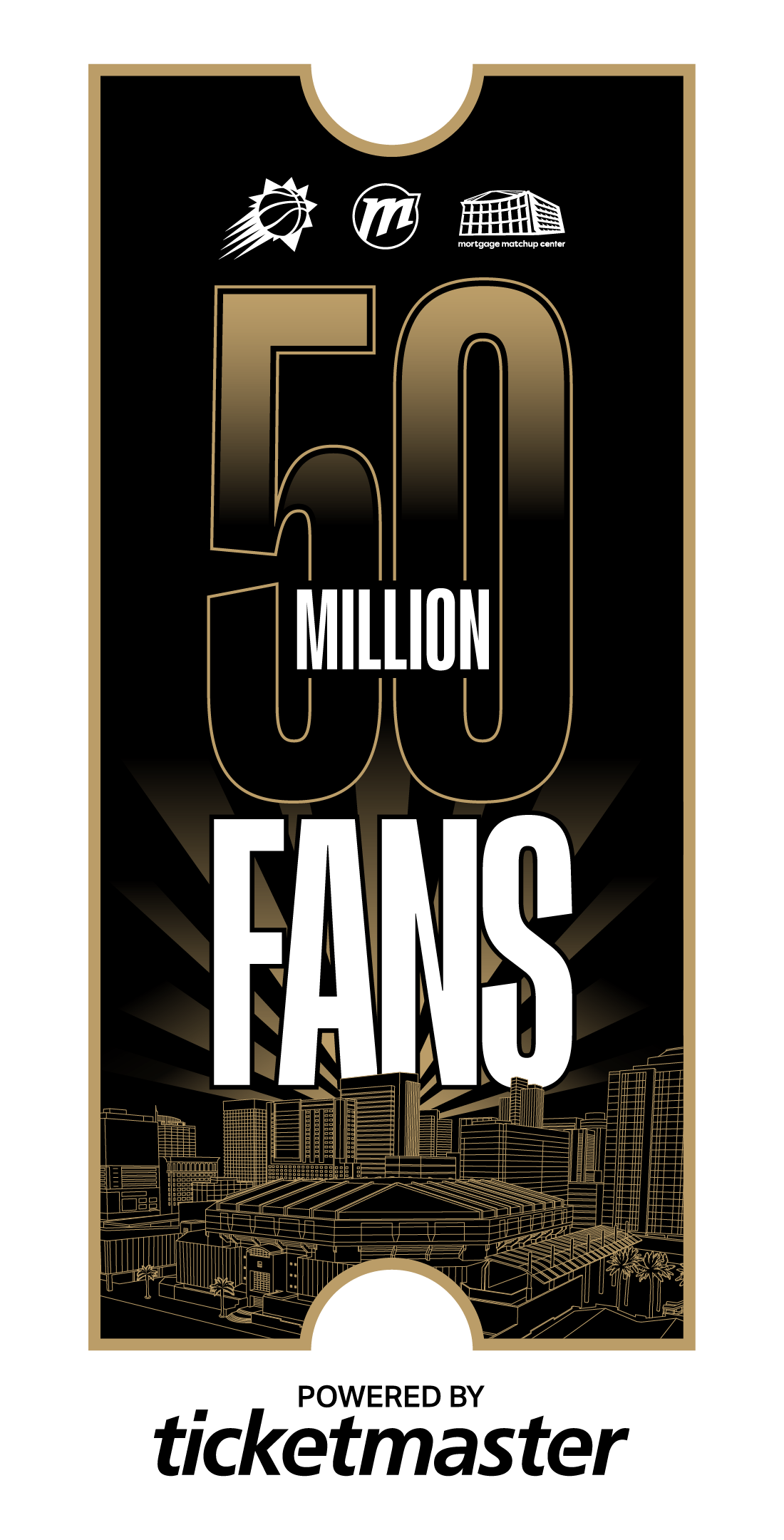 50 millionth fan logo