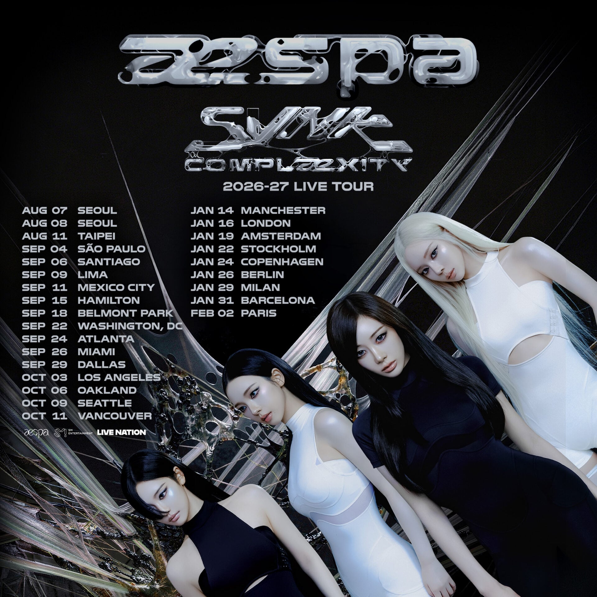 Aespa 2026 Global All Dates 2160x2160