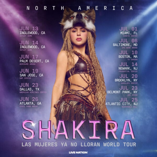 Shakira 2026 All Dates 2160x2160