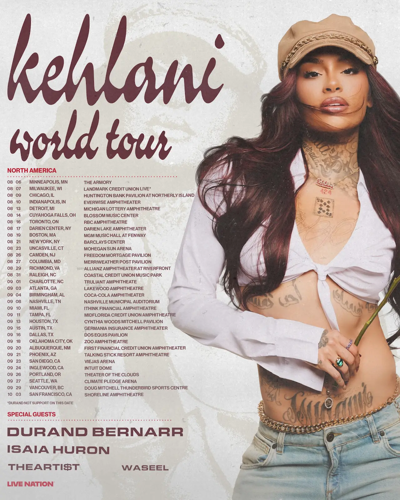 Kehlani Unveils 33-Date North American Leg of World Tour