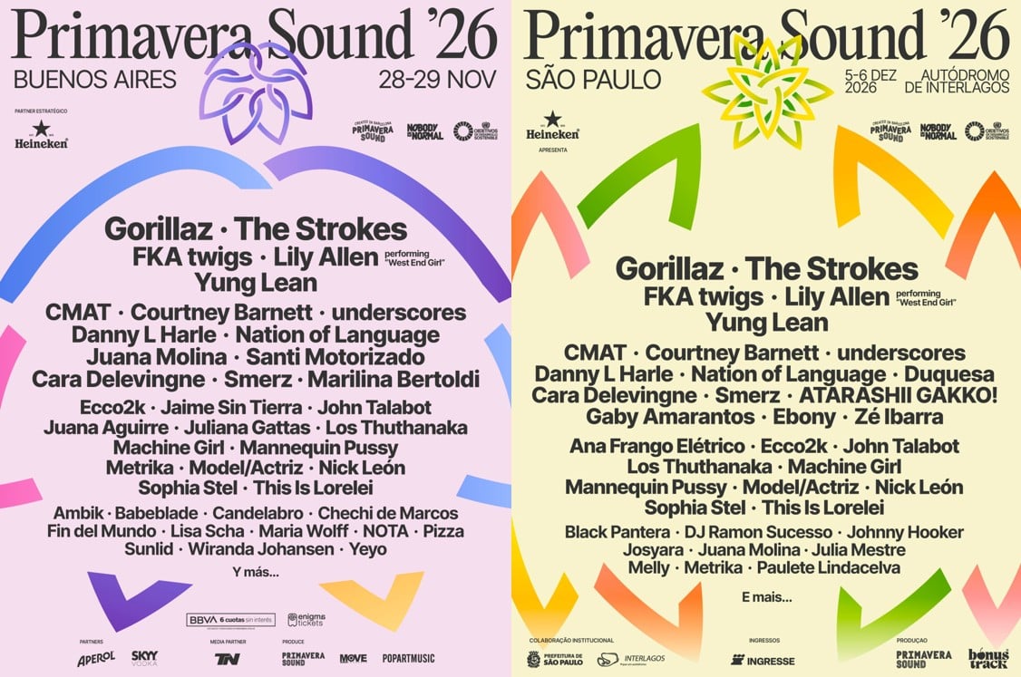 Primavera Sound Announces South American Return with The Strokes and Gorillaz