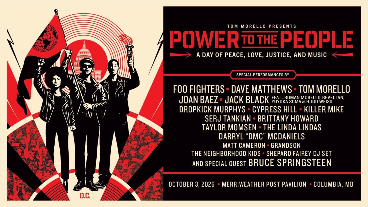 Tom Morello Curates "Power To The People" Festival Featuring Springsteen, Foo Fighters, and Matthews