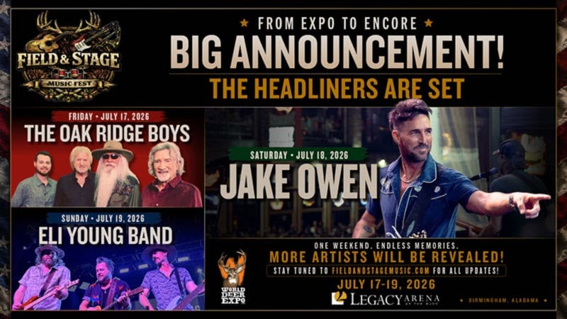 Field & Stage Music Fest Debuts with Oak Ridge Boys, Jake Owen, Eli Young Band