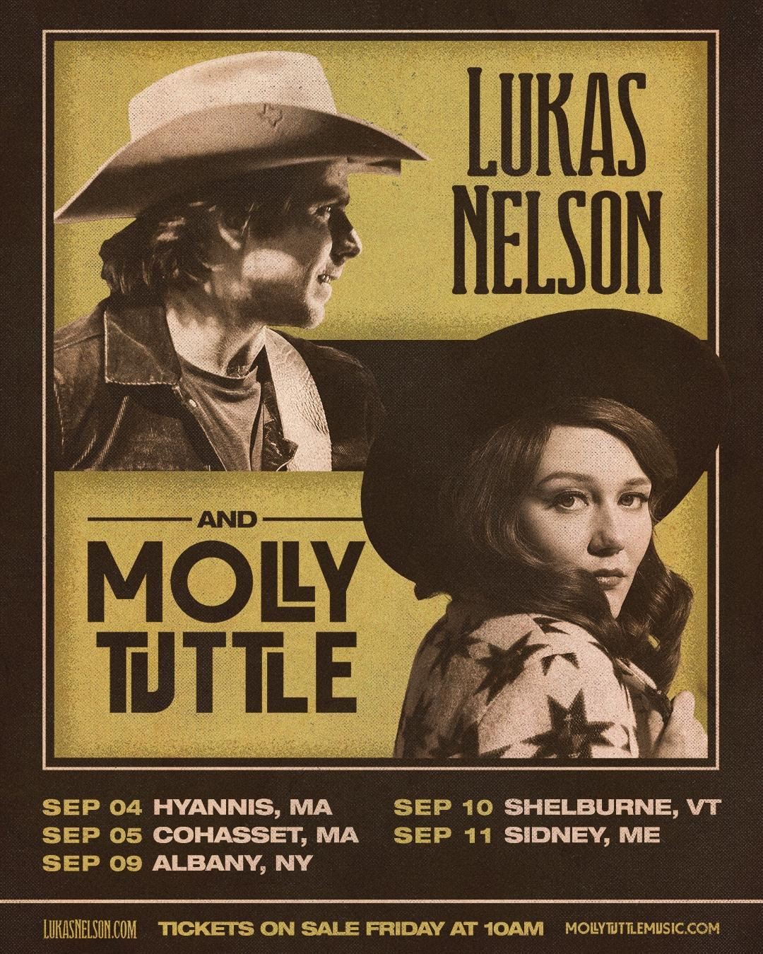 Lukas Nelson & Molly Tuttle Team Up for Americana & Bluegrass East Coast Tour