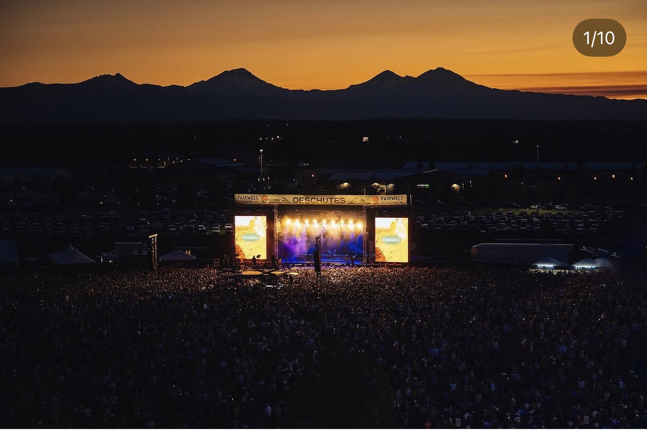 A shot of the FairWell festival in Bend, OR.