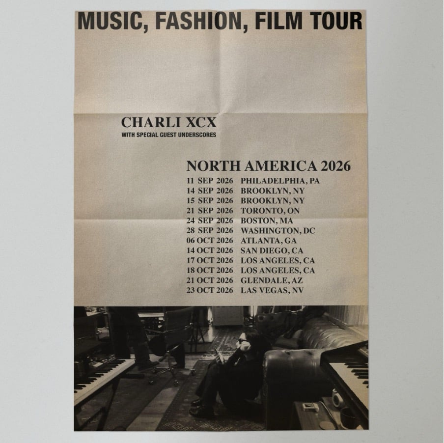 Charli XCX Schedules "Music, Fashion, Film Tour" in North American Cities