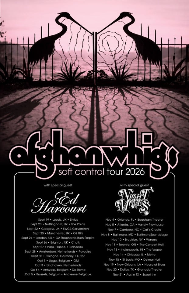 The Afghan Whigs Reveal New Album "Soft Control" and World Tour, Share Single "Jungle Roux"