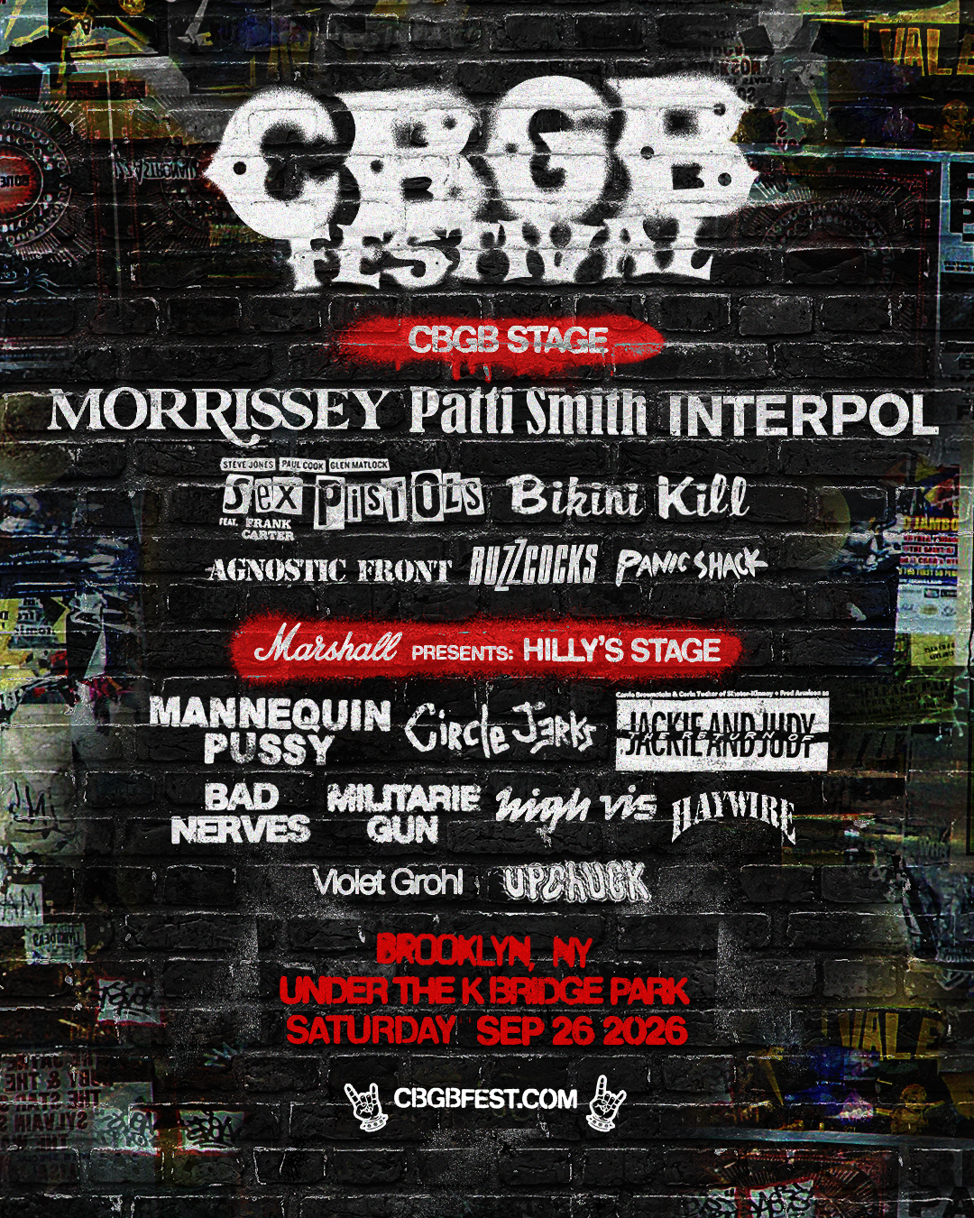 Morrissey, Patti Smith, Interpol to Headline CBGB Festival