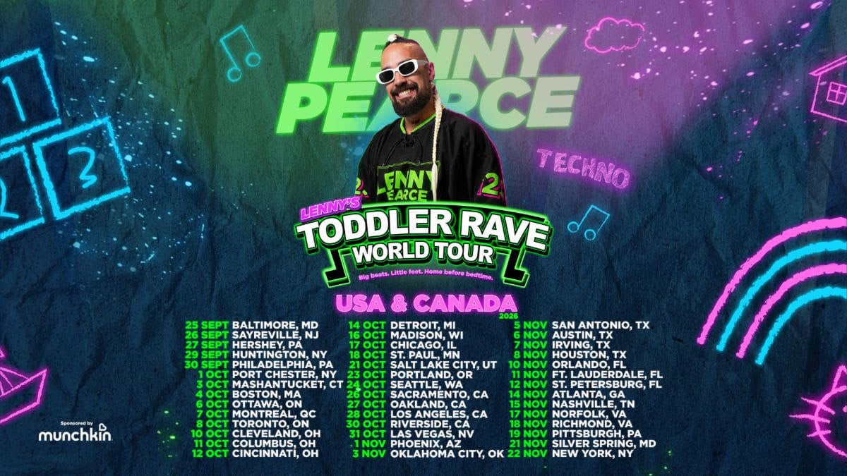 Lenny Pearce to Tour North America with Viral "Toddler Techno" Remixes
