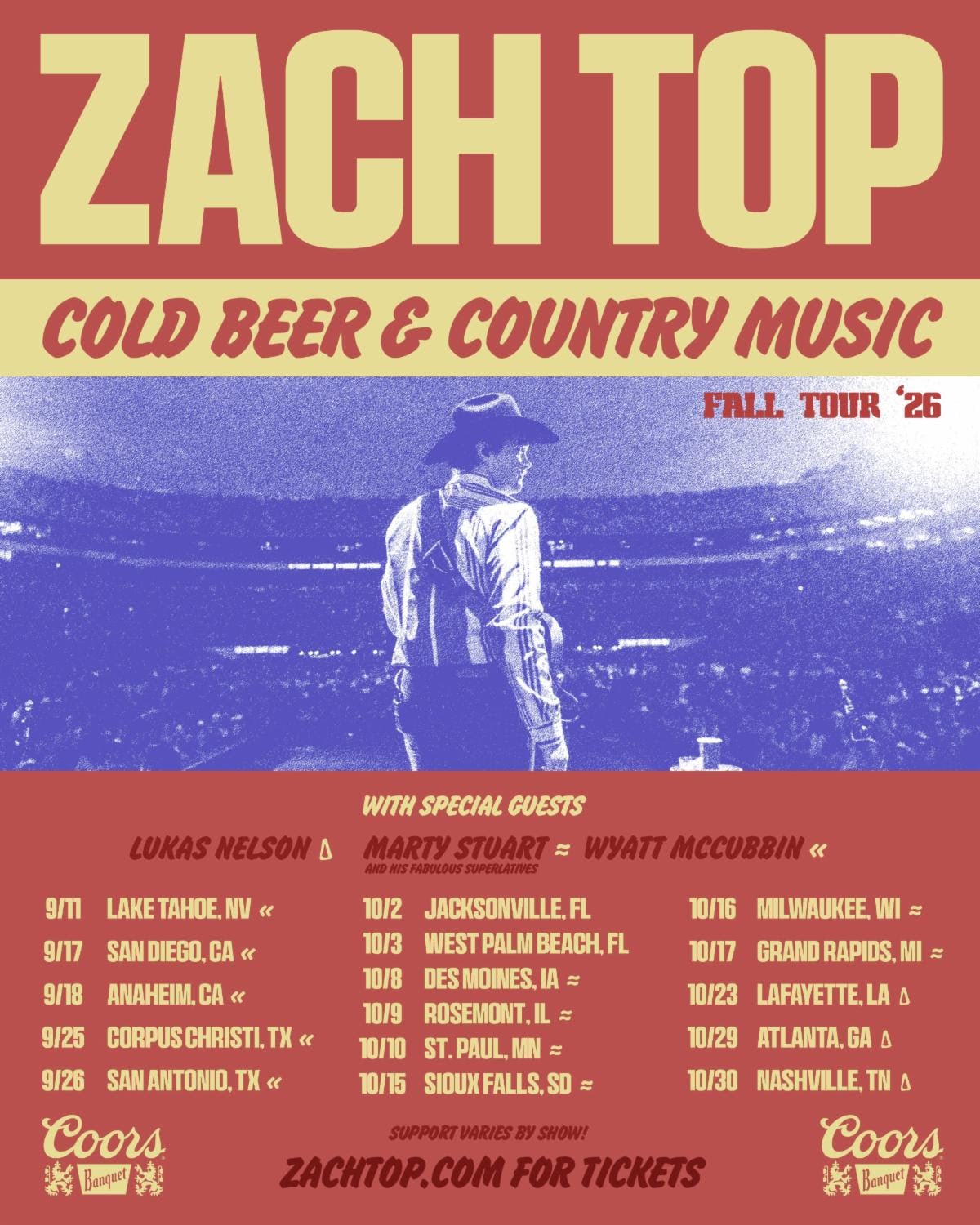 Zach Top Adds Arena Shows to Cold Beer & Country Music Tour