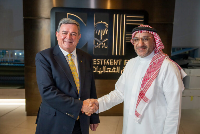 EIF CEO Wahdan Suliman Alkadi with Legends Global President and Chief Executive Asia Pacific and Middle East Harvey Lister AM 1024x684