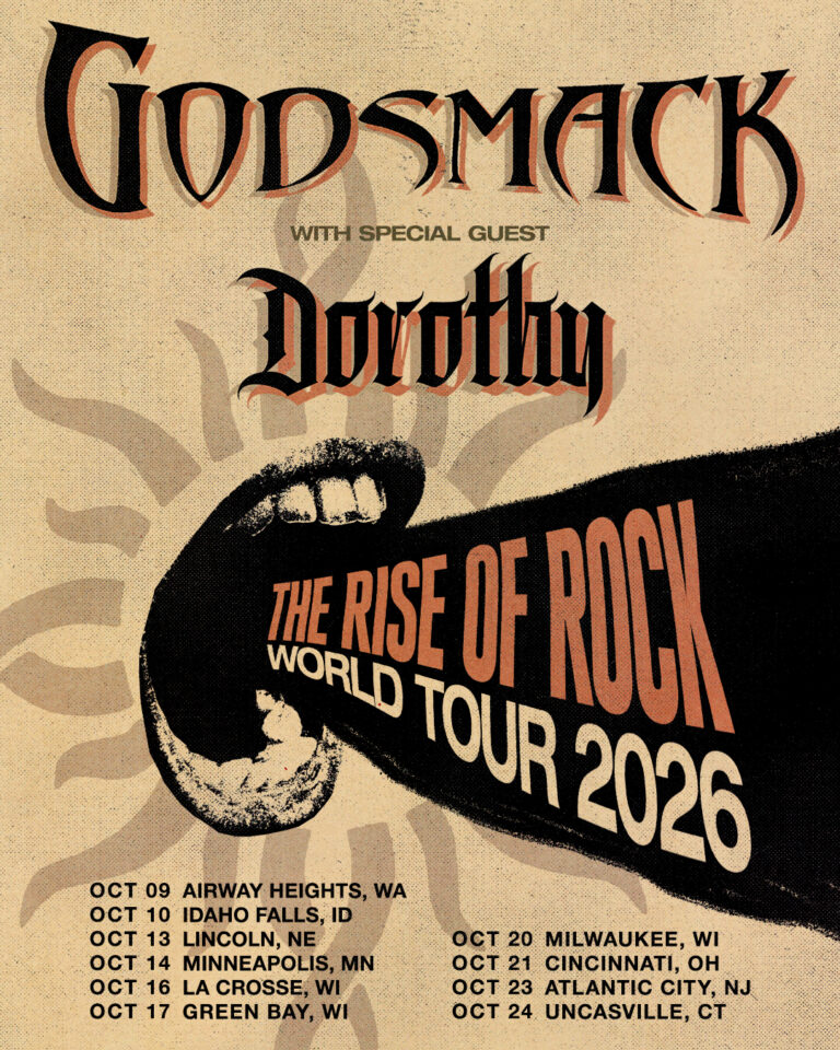 Godsmack 2026 October Fall TourPoster