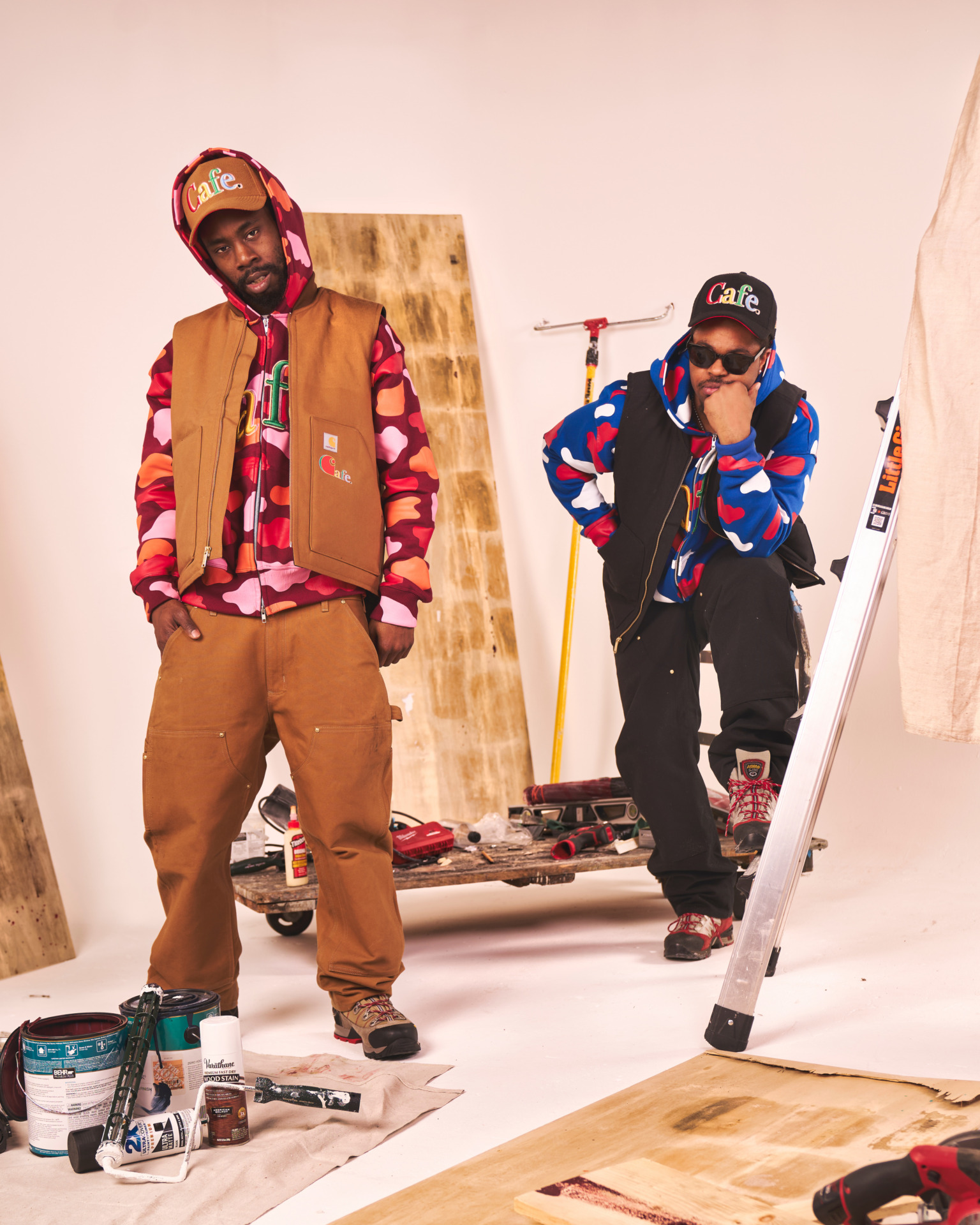 Billie Essco and fellow designer Trist Morris posted up in Buffalo, NY. 2026.