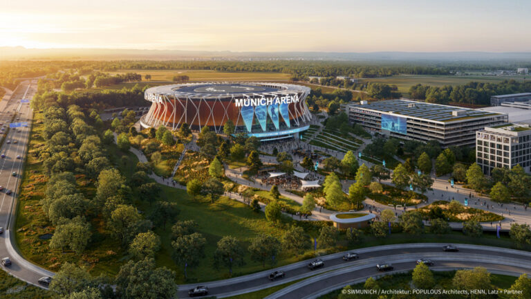 Munich Arena Concert Arena Rendering View South East