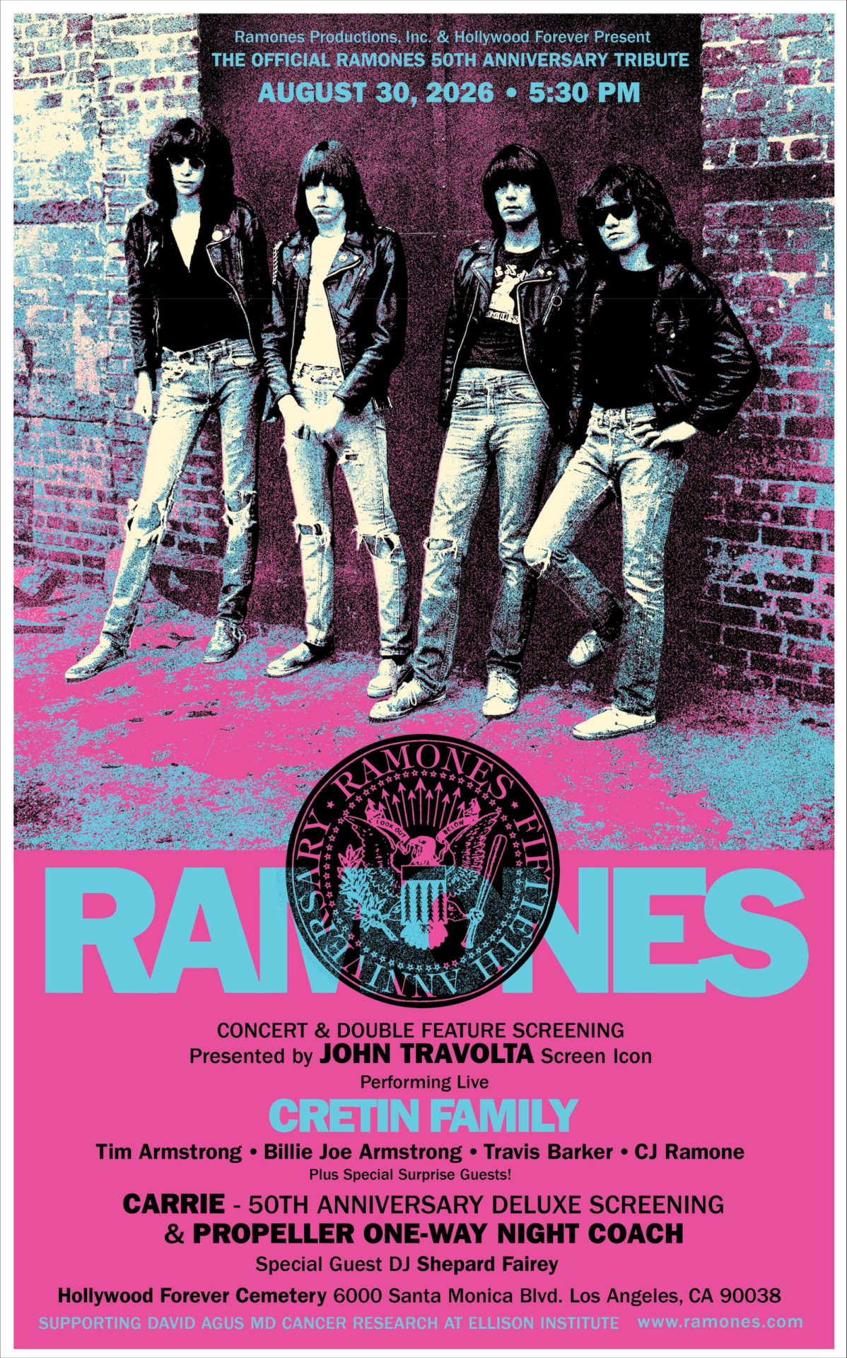 The Official Ramones 50th Anniversary Tribute Artwork